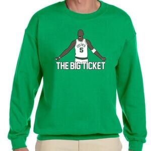 Boston Celtics Kevin Garnett Classic Basketball Crewneck Sweatshirt